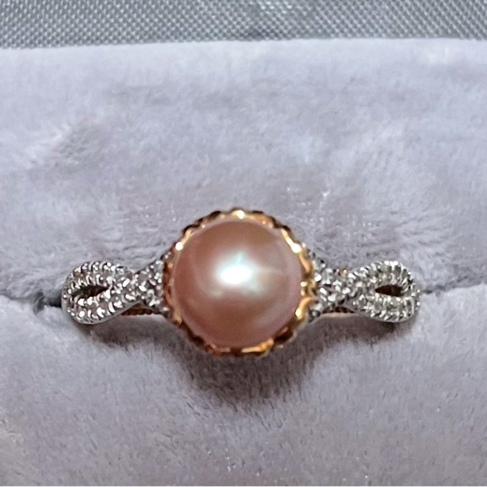 Verragio Gold and Cream Vintage Engagement Ring - Picture 6 of 10